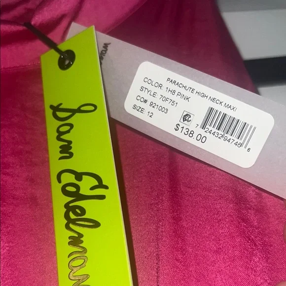 Sam Edelman Fuchsia Sleeveless Midi Dress - Picture 2 of 4